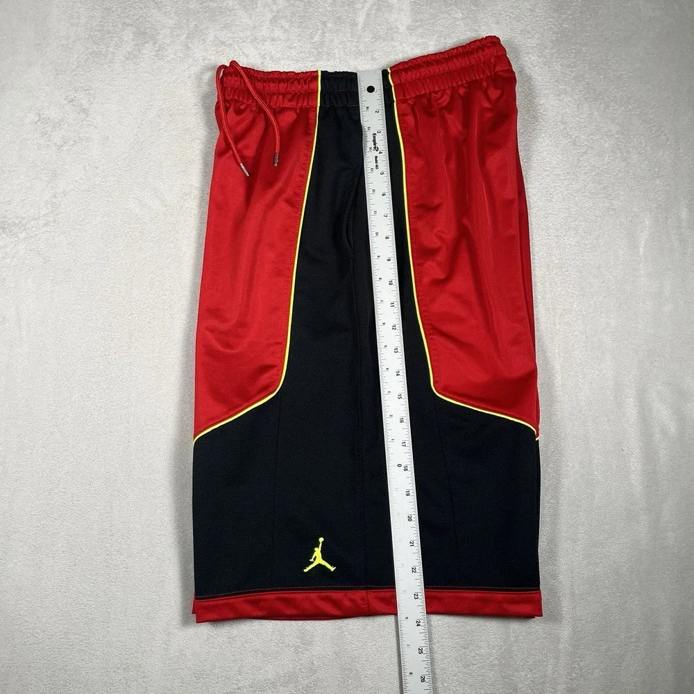 Jordan Black Red‎ Volt 2013 Men's M Dazzle Basksetball Shorts 404355-655